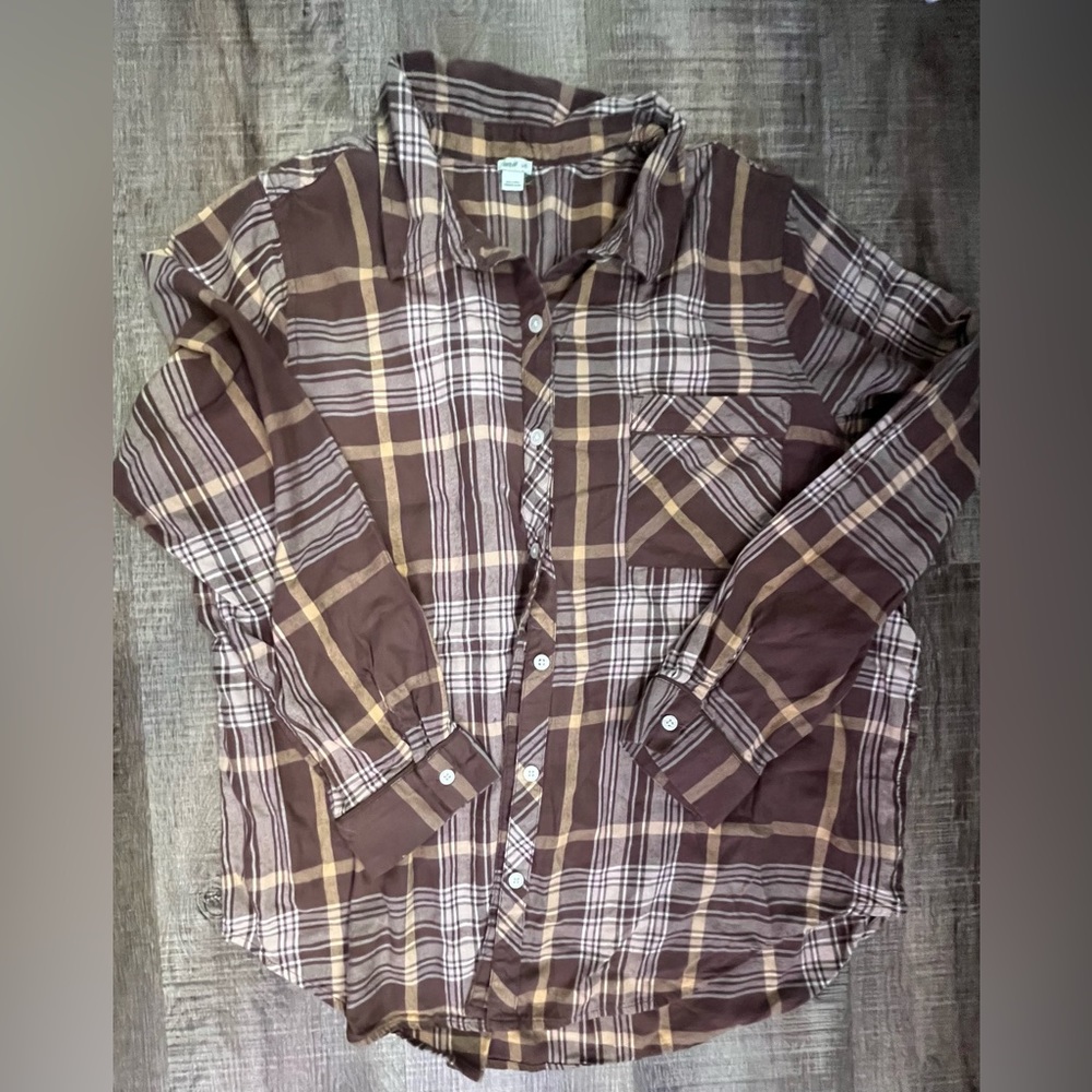 Aerie Plaid PJ Shirt